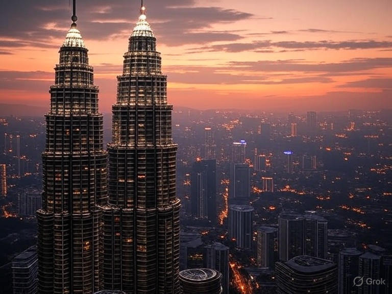 Scenic view of Petronas Towers
